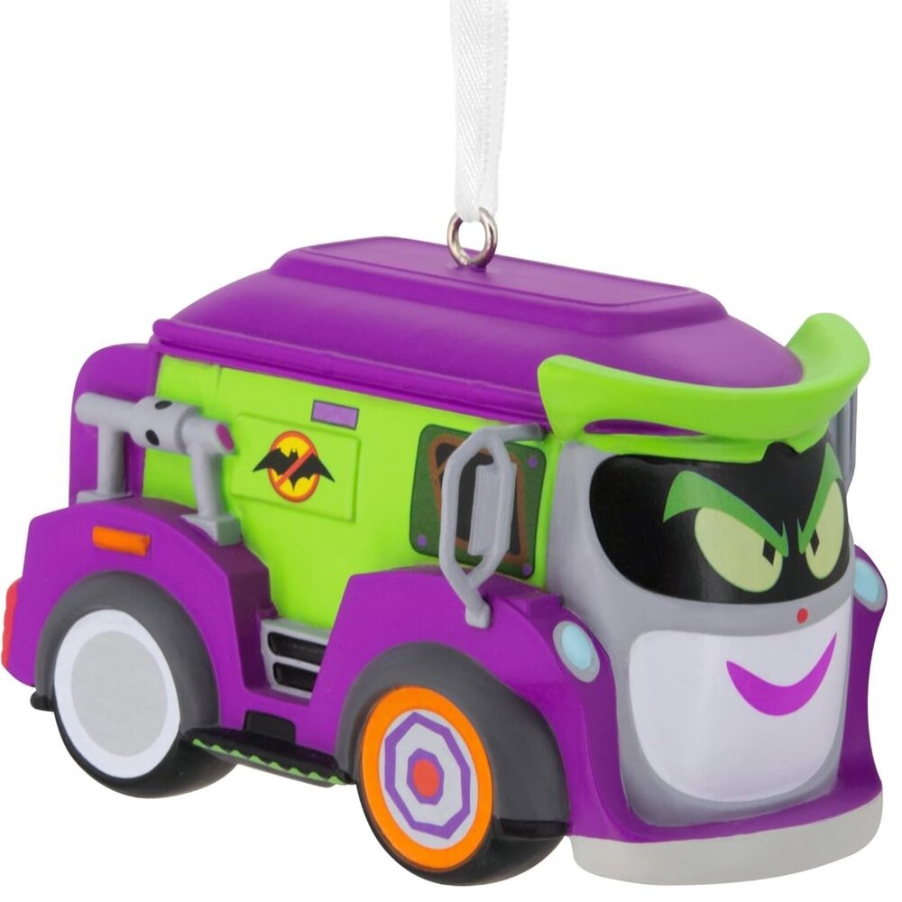 Hallmark DC Comics Batwheels Prank The Joker Van Christmas Ornament Resin NWT
